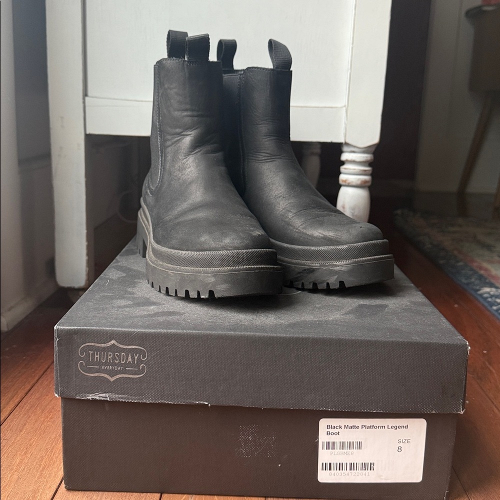 Thursday Legend Platform Boot- Matte Black 8